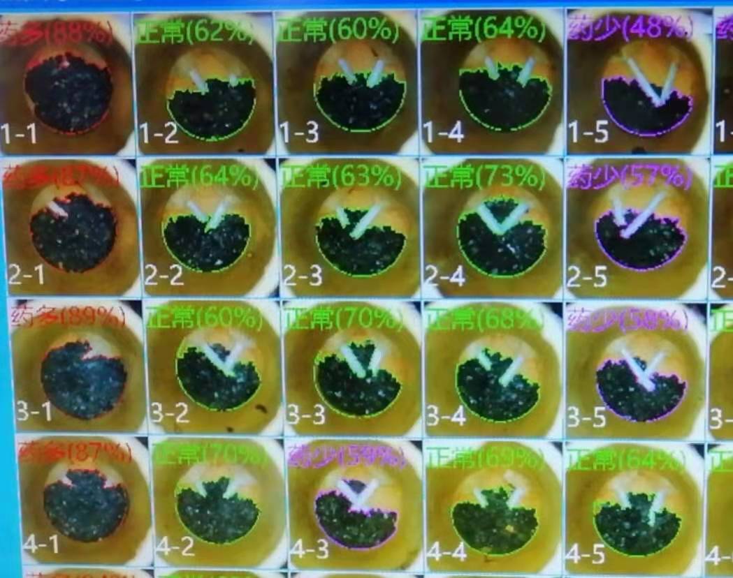 花炮生產(chǎn)視覺檢測(cè)儀之火藥檢測(cè)